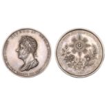 George IV, Visit to Scotland, 1822, a silver medal, unsigned (by J.G. Hancock?), laureate an...