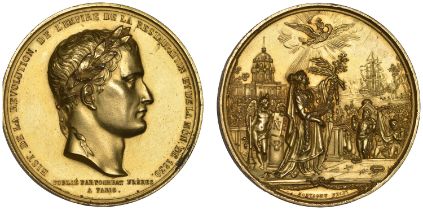 FRANCE, Removal of Napoleon's Remains to Les Invalides, [1840], a gilt-copper medal by J.-P....