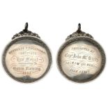 Rothesay Educational Institute, Dux Medal, 1881, an engraved silver award, unsigned, (Presen...