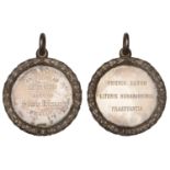 Clifton House School, Brighton, 1863, a silver award medal named (Sidney Johnson), 49 mm, 34...