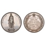 Erection of a Statue of William IV, 1845, a copper medal by Allen & Moore, full-length stand...