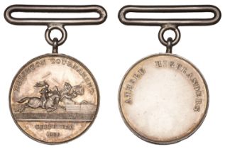 Eglinton Tournament, 1839, a silver prize medal, unsigned (by W. Wyon), two knights on horse...
