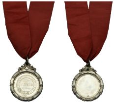 Angus Club Edinburgh, 1890-91, a silver award medal by Hamilton & Inches, respicimus on Gart...