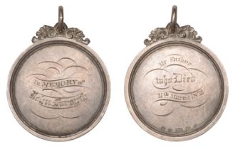 John Forsyth, 1832, an engraved silver memorial medal, unsigned (In Memory of John Forsyth),...