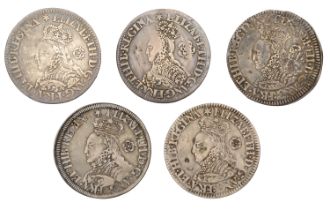 Elizabeth I, Milled coinage, Sixpences (5), 1562 (4), one with date unclear, all mm. star (N...