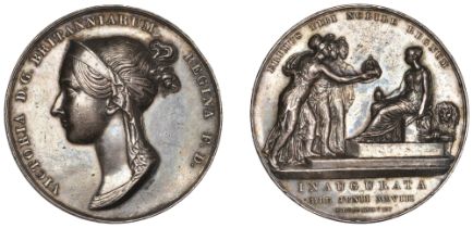 Victoria, Coronation, 1838, a silver medal by B. Pistrucci, diademed bust left, rev. Victori...