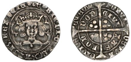 Henry VI (First reign, 1422-1461), Leaf-Pellet issue, Groat, class A, London, mm. cross IIIb...