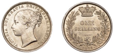 Victoria (1837-1901), Shilling, 1872, die 2 (ESC 3042; S 3906A). About as struck Â£120-Â£150