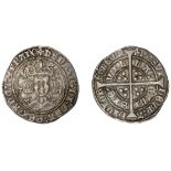 Henry VI (First reign, 1422-1461), Annulet issue, Groat, Calais, mm. cross II, no fleur on b...