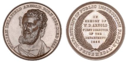 INDIA, Punjab Department of Public Instruction, 1859, Arnold Medal, a specimen bronze award...