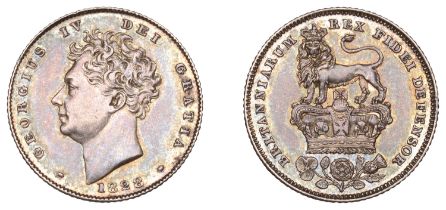 George IV (1820-1830), Sixpence, 1828 (ESC 2438; S 3815). Cleaned at one time and now re-ton...