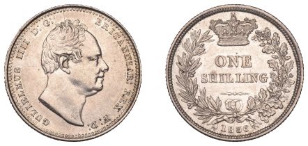 William IV (1830-1837), Shilling, 1836 (ESC 2494; S 3835). Obverse lightly cleaned and with...