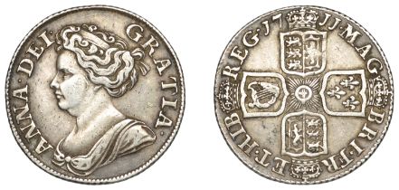 Anne (1702-1714), Shilling, 1711, fourth bust (ESC 1408; S 3618). Very fine Â£60-Â£80