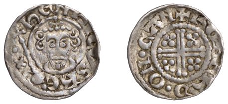 John (1199-1216), Penny, class Vb1, Canterbury, Roberd, roberd . on . can, curls 2/3, reads...