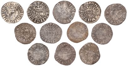 Edward I & II, Pennies (12), various classes, of Bury, Canterbury (6), London (4) and York [...