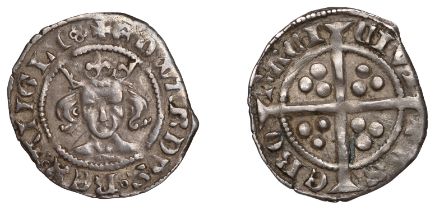 Edward III (1327-1377), Pre-Treaty period, Penny, series E, York [royal], quatrefoil after a...