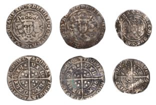 Henry VI, Annulet issue, Halfgroat, Calais, 1.86g/10h (N 1429; S 1840); Rosette-Mascle issue...