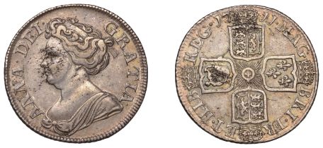 Anne (1702-1714), Shilling, 1711, fourth bust (ESC 1408; S 3618). Some haymarking, particula...