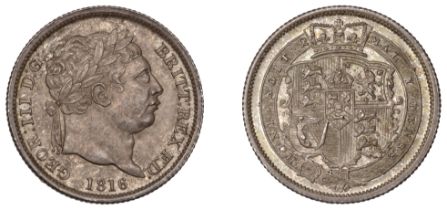 George III (1760-1820), New coinage, Shilling, 1816 (ESC 2140; S 3790). Good extremely fine,...