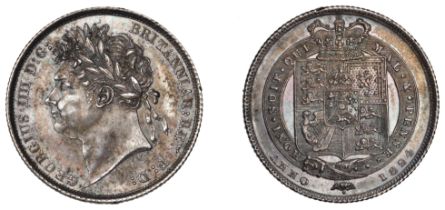 George IV (1820-1830), Shilling, 1824 (ESC 2400; S 3811). Extremely fine or better, dark ton...