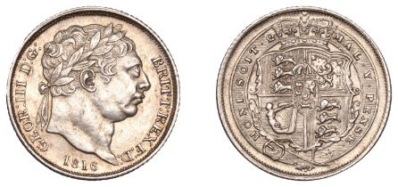 George III (1760-1820), New coinage, Sixpence, 1816 (ESC 2191; S 3791). Wiped, good very fin...