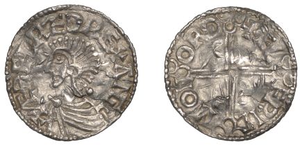 Ã†thelred II (978-1016), Penny, Long Cross type, Norwich, Ã†lfric, Ã¦lfric mo nord, 1.52g/12h (...