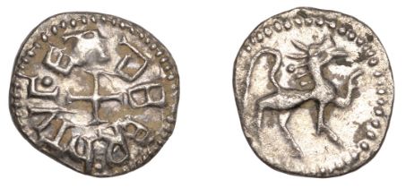 Kings of Northumbria, Eadberht (737-58), Sceatta, series Y [York], class A, eadberhtvÎ³ aroun...