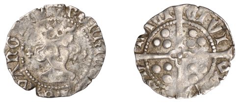 Henry VI (First reign, 1422-1461), Rosette-Mascle issue, Penny, York, mascle after rex and b...