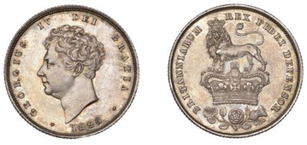 George IV (1820-1830), Shilling, 1825, type 3 (ESC 2405; S 3812). Trifling marks, otherwise...