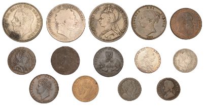 Charles II, Farthing, 1675 (S 3394); William and Mary, Farthing, 1694 (S 3453); George III,...