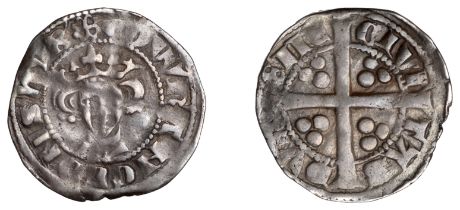 Edward I (1272-1307), New coinage, Penny, class 9b1, Durham, mm. cross moline on obv. only,...