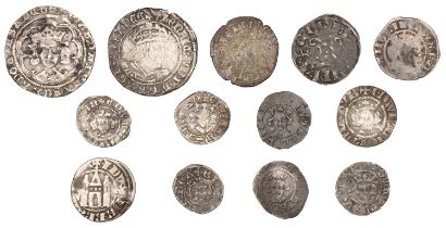 Edward IV (Second reign), Groat, mm. annulet (S 2096); Henry VIII, Second coinage, Groat, To...