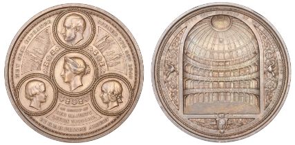Opening of the New Coal Exchange, 1849, a copper medal by B. Wyon for the Corporation of the...