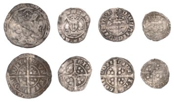 Edward I, Penny, class 9b1, London, star on breast, 1.34g/9h (S 1408); Edward III, Pre-Treat...