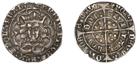 Henry VI (First reign, 1422-1461), Trefoil/Leaf-Trefoil mule, Groat, Class B [Trefoil] / Cla...