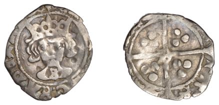 Richard III (1483-1485), Penny, Durham, mm. lis on obv. only, S on breast, reversed D in cen...