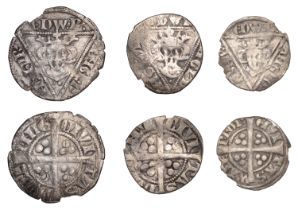 Edward I, Second coinage, Early issues, Halfpenny, class Ib, Waterford, reads .edw.r., 0.61g...