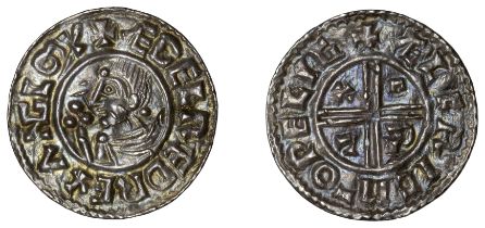 Ã†thelred II (978-1016), Penny, CRVX type, Wallingford, Ã†lfric, Ã¦lfric m-o pelig, 1.67g/3h (B...