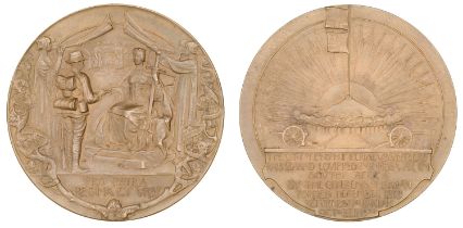 City of London Imperial Volunteers, 1900, a bronze medal by Sir George Frampton for the Corp...