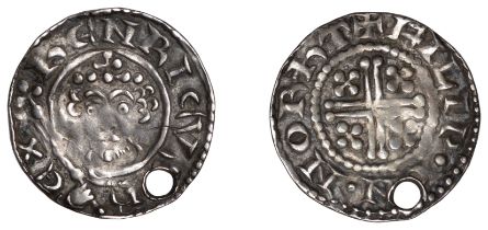 Henry II (1154-1189), Short Cross coinage, Penny, class Ib1, Northampton, Filip, filip . on...