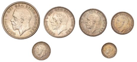 George V (1910-1936), Proof set, 1927, Crown to Threepence [6]. Extremely fine and toned; th...