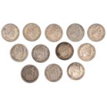 Louis Philippe, Quarter-Francs (12), 1831a, 1831b, 1832a, 1832q, 1832t, 1833a, 1833w, 1834a,...