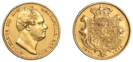 William IV (1830-1837), Sovereign, 1832, second bust (M 17; S 3829B). Wiped, otherwise very...