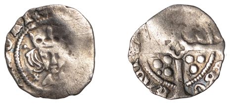 Henry VI (First reign, 1422-1461), Cross-Pellet issue, Penny, York, saltires by neck, pellet...