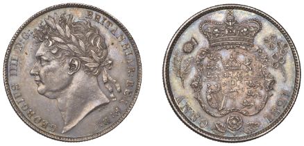 George IV (1820-1830), Halfcrown, 1821 (ESC 2360; S 3807). Tiny cuts on king's cheek, nearly...