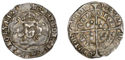 Henry VI (First reign, 1422-1461), Trefoil issue, Groat, class A, London, mm. cross IIIb on...