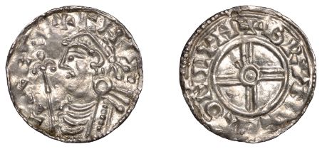 Cnut (1016-1035), Penny, Short Cross coinage, London, Brungar, brvngar on lvn, 1.10g/9h (SCB...