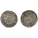 Henry VI (First reign, 1422-1461), Leaf-Pellet issue, Groat, class B, London, mm. cross IIIb...