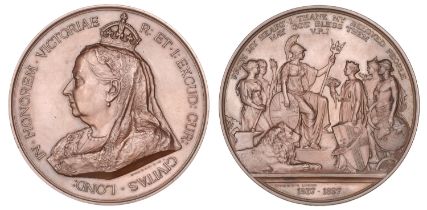 Victoria, Diamond Jubilee, 1897, a bronze medal by F. Bowcher for Spink, for the Corporation...