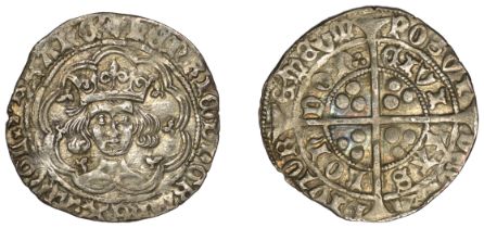 Henry VI (First reign, 1422-1461), Leaf-Trefoil/Trefoil mule, Groat, Class B [Leaf-Trefoil]...